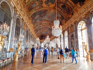 Step into grandeur at Versailles, France. Explore the magnificent Palace of Versailles, its stunning gardens, and opulent Hall of Mirrors.  Delve into French royalty's extravagant lifestyle and history. Plan your visit to this UNESCO World Heritage Site near Paris for an unforgettable experience