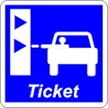 Ticket marking point sign
