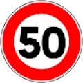 Maximum Speed limit sign