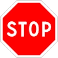 Stop before entering or crossing the other road sign