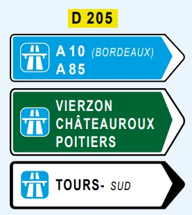 Directional Road Sign