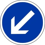 Keep Left sign