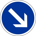 Keep Right sign