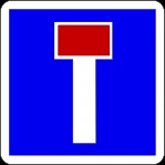 No Through Road Ahead sign