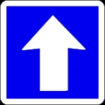 One Way Traffic sign