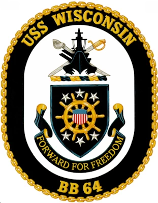 USS Wisconsin Ship Seal Image