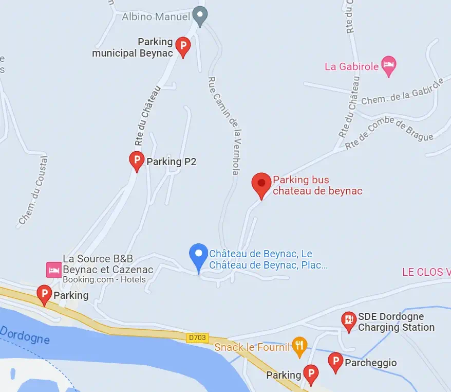 Step back in time at Château de Beynac, a powerful medieval fortress in Dordogne Valley! Explore dramatic clifftop ramparts, grand halls, and stunning views. Perfect for history buffs, families, and fans of 'The Hundred Year War.'