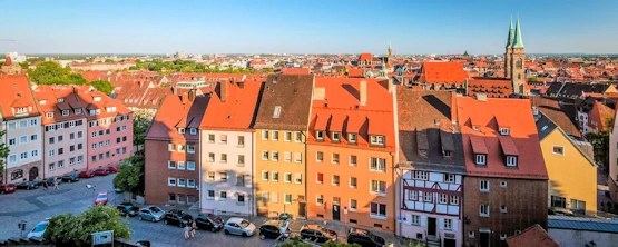Nuremberg castle above old town