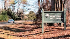 Yorktown Battlefield Sign