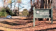 Yorktown Battlefield Sign