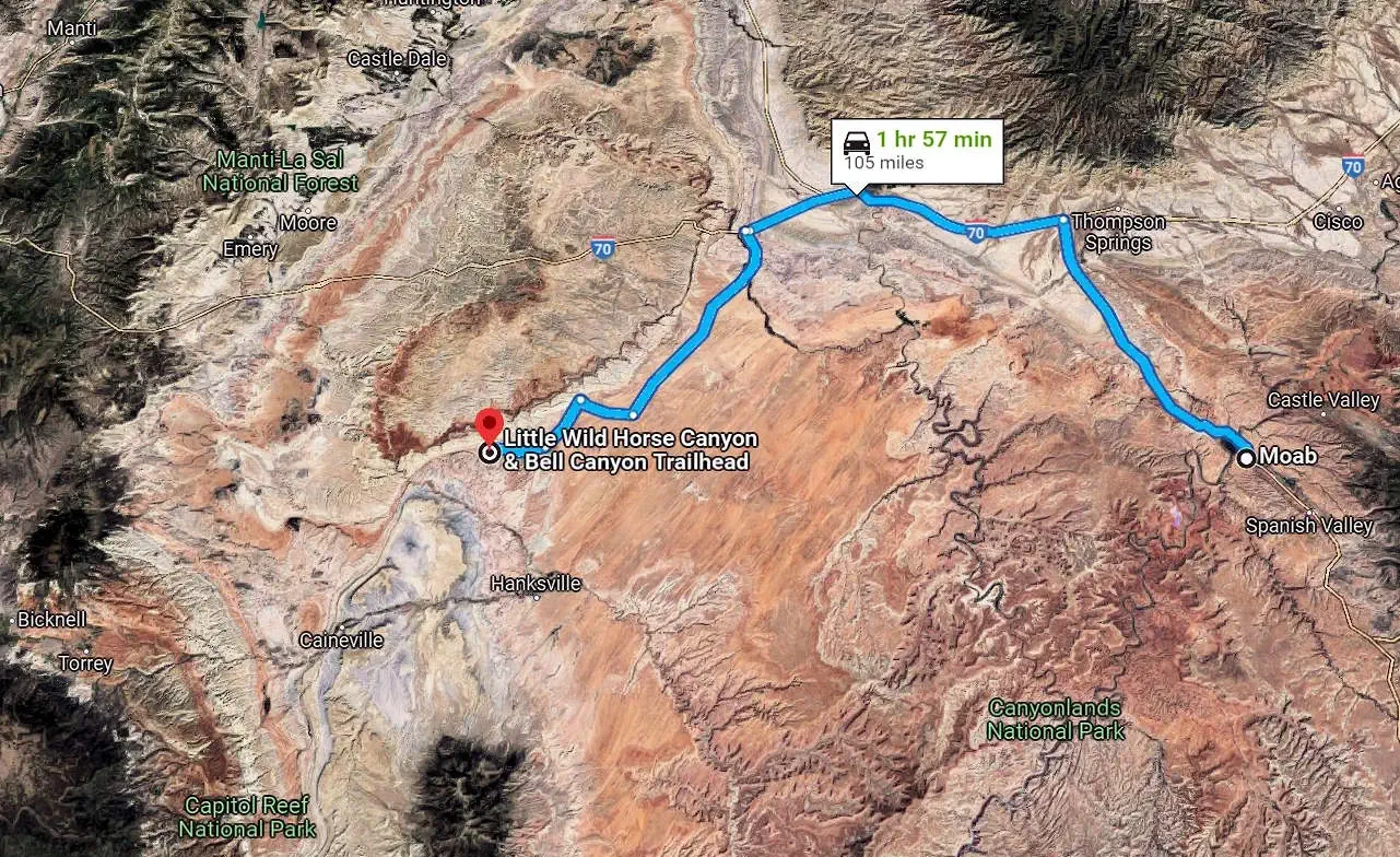 Explore Little Wild Horse Canyon's striking slot canyons and family-friendly hikes in Utah's scenic desert landscape