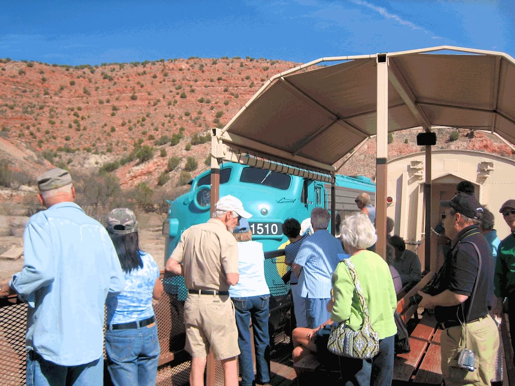 Verde Valley Railroad Reboarding Queue