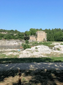 Exploring the beautiful aqueduct - Pont du Gard, France