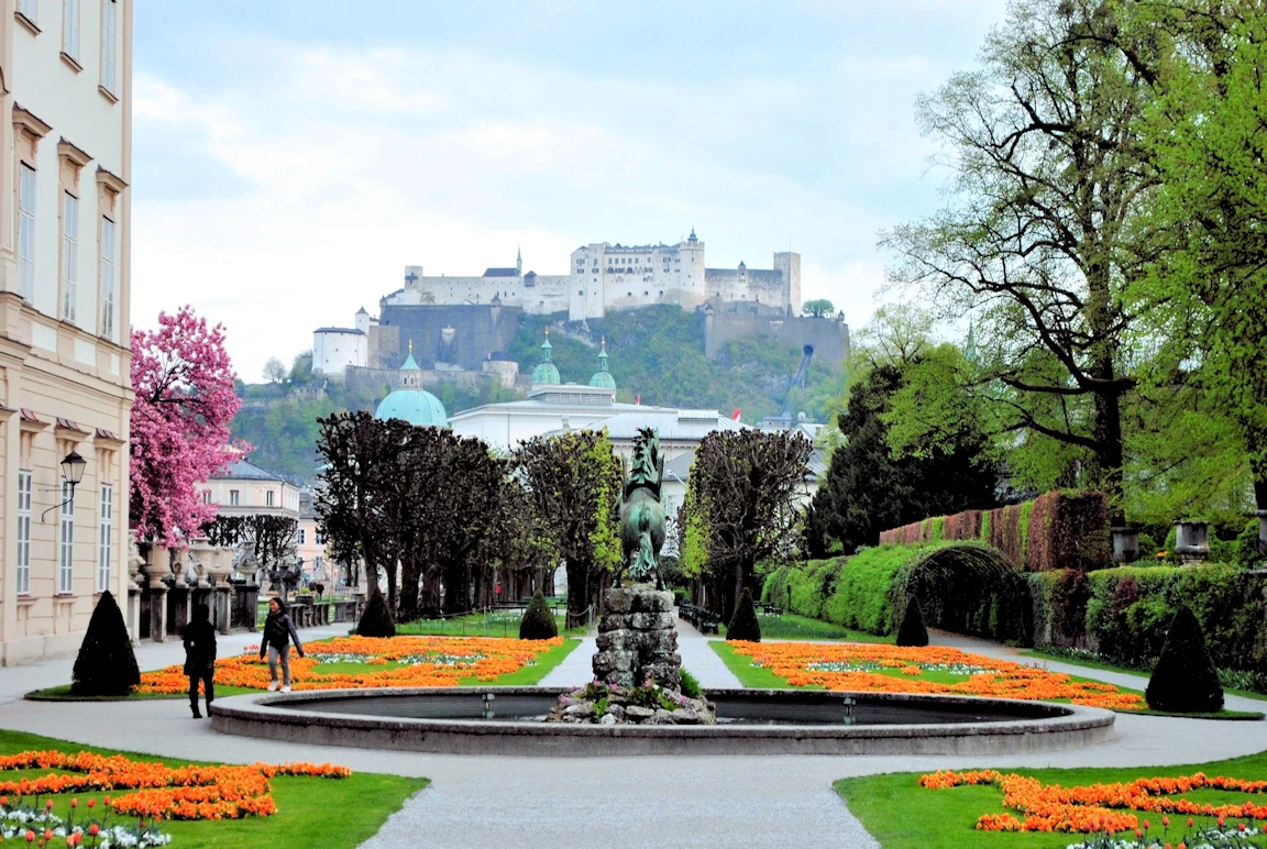 Mirabell Palace with the Festung in the Distance