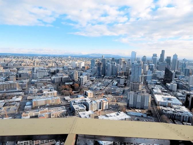 View of Seattle from top of Space Needle