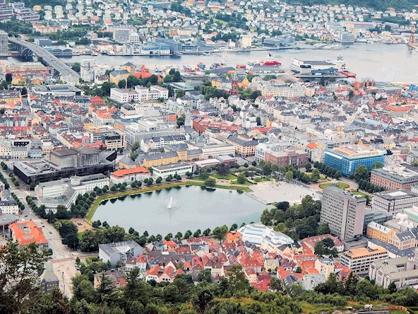 View of Bergen from Mount Fløyen