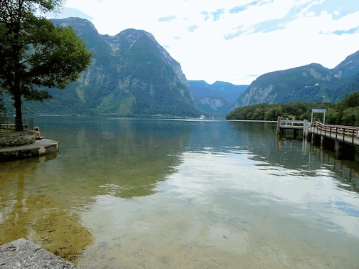 Lake view from Obertraun Beach