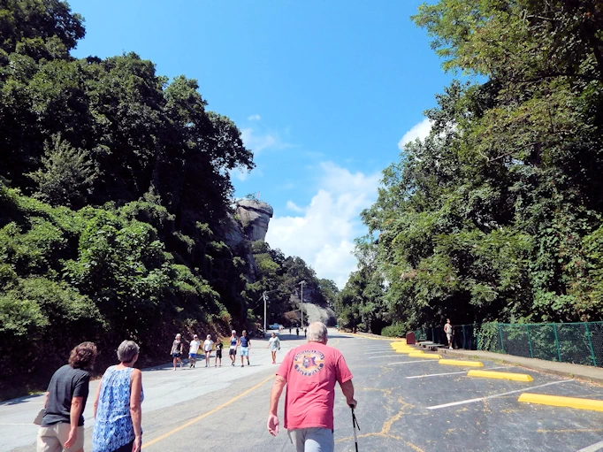 Arrival at Chimney Rock Park