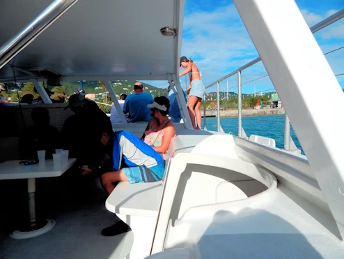 View from the Catamaran Cockpit Area
