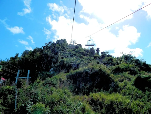 Riding up to the Zipline Area