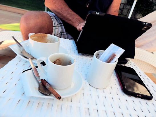 Espresso Time at the Pool