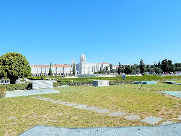Jerónimos Monastery view from Park
