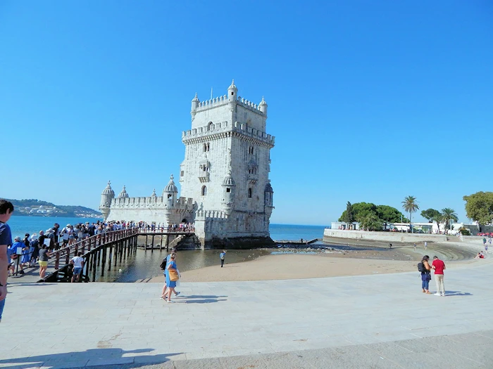 Tourist Line at Belem Tower