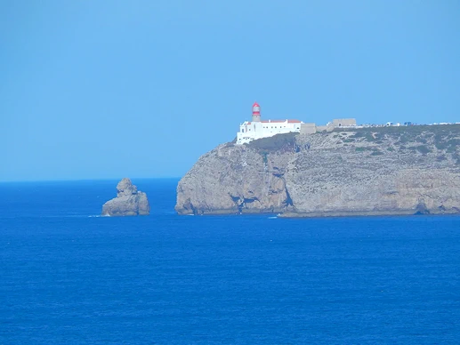 Lighthouse view from Sagres Fortress