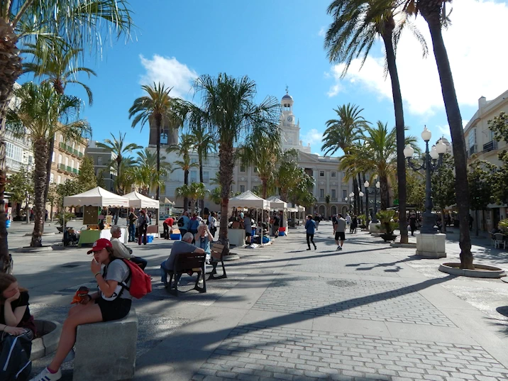 Plaza area at San Bernardo Station