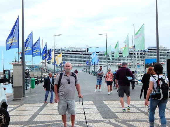 Walking back to the Cruise Docks