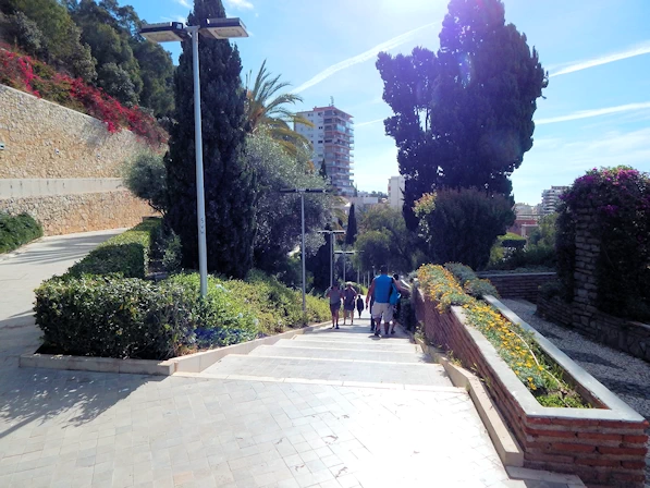 Gibralfaro Path isn't steep at first