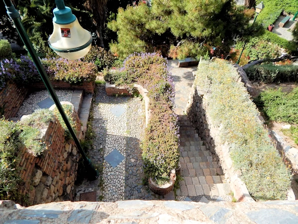 Gibralfaro Path begins to Steepen