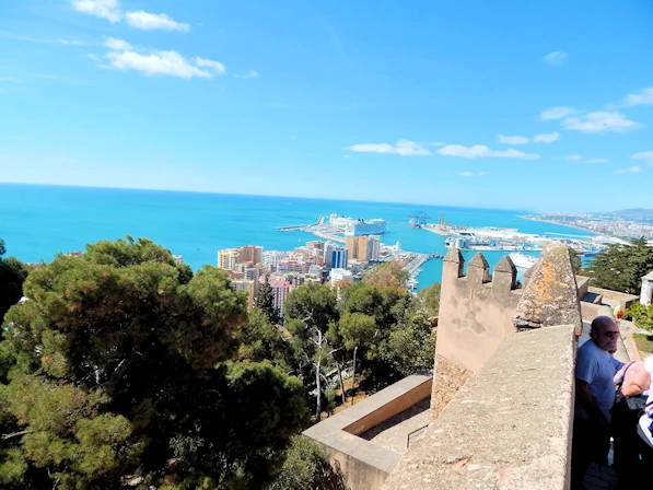Norwegian Epic from top of Gibralfaro Castle