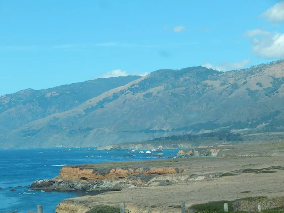 Pacific Coast Highway: Looking North from San Simeon Beach