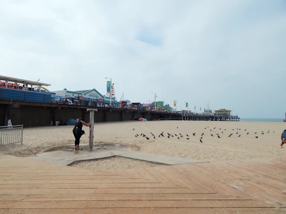 Santa Monica: Santa Monica Pier from the Beach