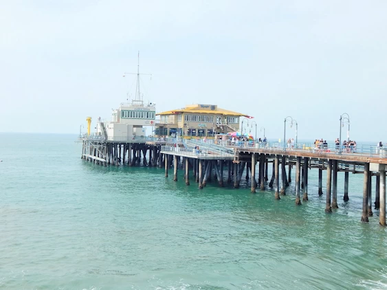 Santa Monica: Pier View from the Pacific Park Area
