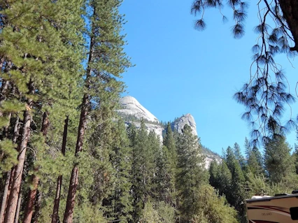 Yosemite National Park: North Dome from Curry Village