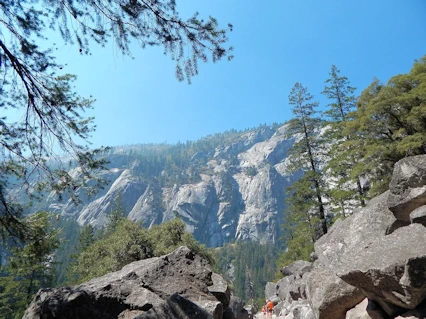 Yosemite National Park: Glacier Point as seen from the Mist Trail