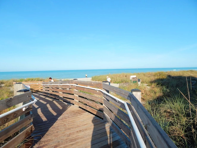 Wooden Stairs to Beach Area