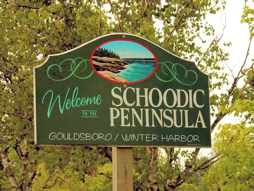 Schoodic Peninsula Sign
