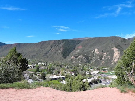 Glenwood Springs: Glenwood Springs below Linwood Cemetery