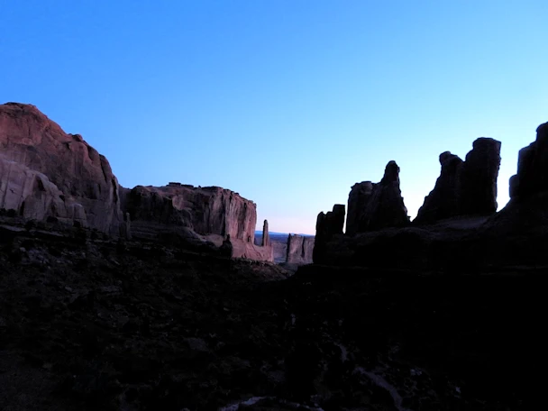 Arches National Park: Park Avenue area at Sunrise