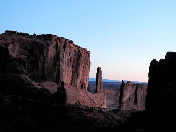 Arches National Park: Park Avenue area at Sunrise