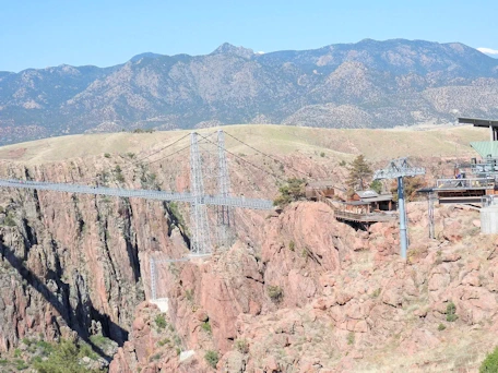 Royal Gorge, CO: Gorge Bridge as seen from Cable Car