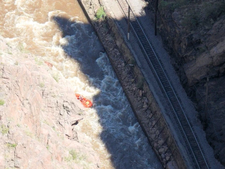Royal Gorge, CO: Arkansas River below Royal Gorge Bridge