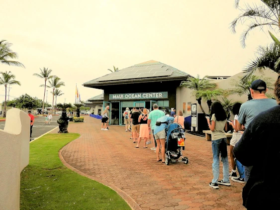 Maui Ocean Center Ticket Line