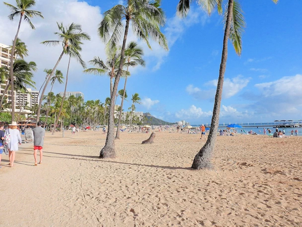 Strolling down Waikiki