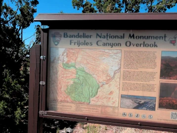 Bandelier National Monument: Frijoles Canyon Map