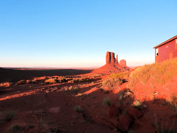 Monument Valley: The Mittens from next to the Cabin