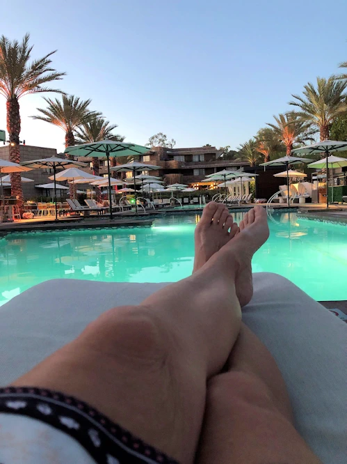 Relaxing at the Pool